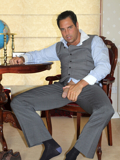 It doesnt take long for Marcello to pull his big dick out and have some fun