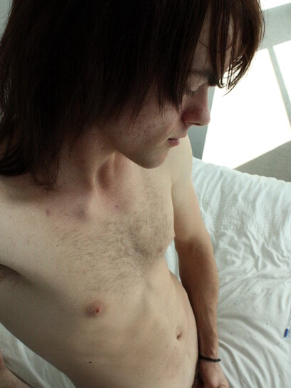Khristian James plays with his cock