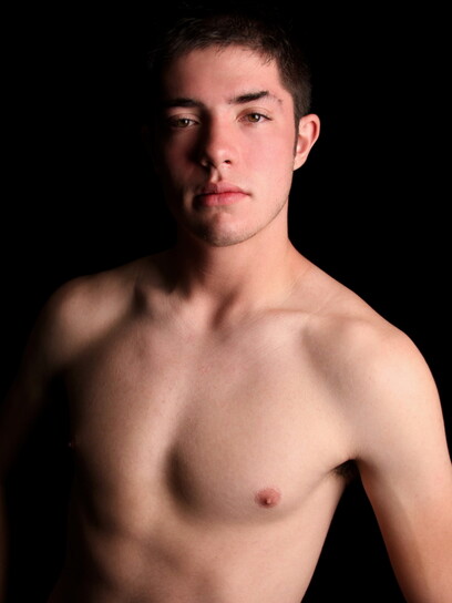 Bryce strokes and shoots load on his own face